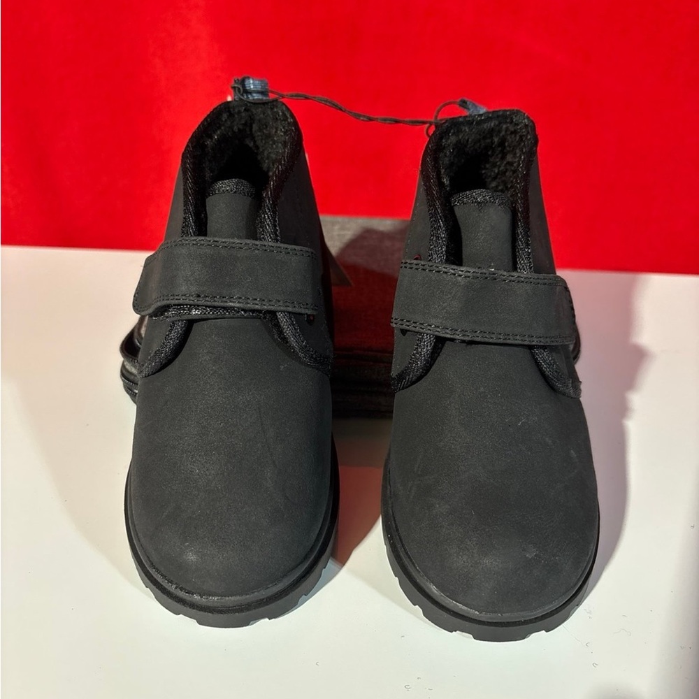 Cat & Jack Black Magnus Shoes Sherpa Lined Ankle Bootie Kids Boots - Size 11 NWT